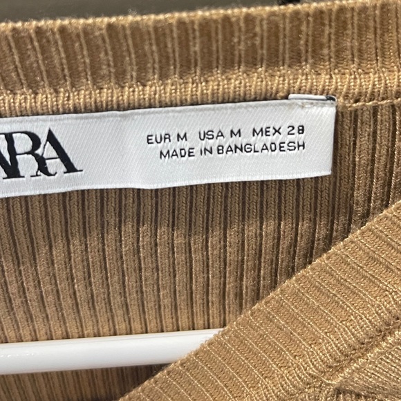 ZARA size M beige top - Picture 3 of 3
